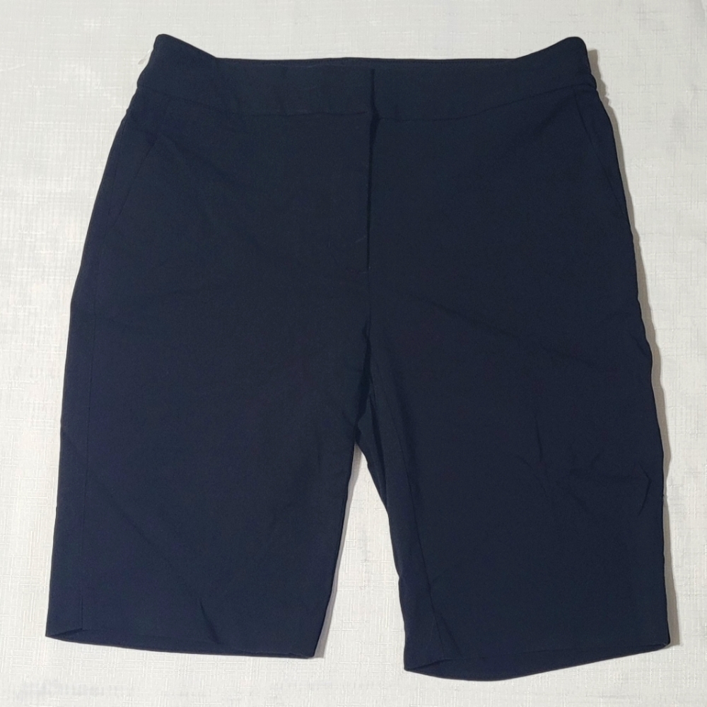 LWhite House Black Market Womens Casual Bermuda Shorts Low Rise Black Size 0